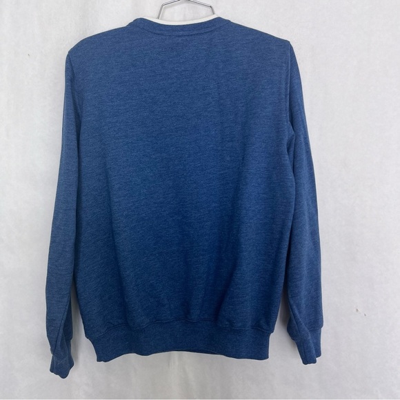 Alfred Dunner vintage grandma sweatshirt collar floral blue size small - Picture 2 of 3